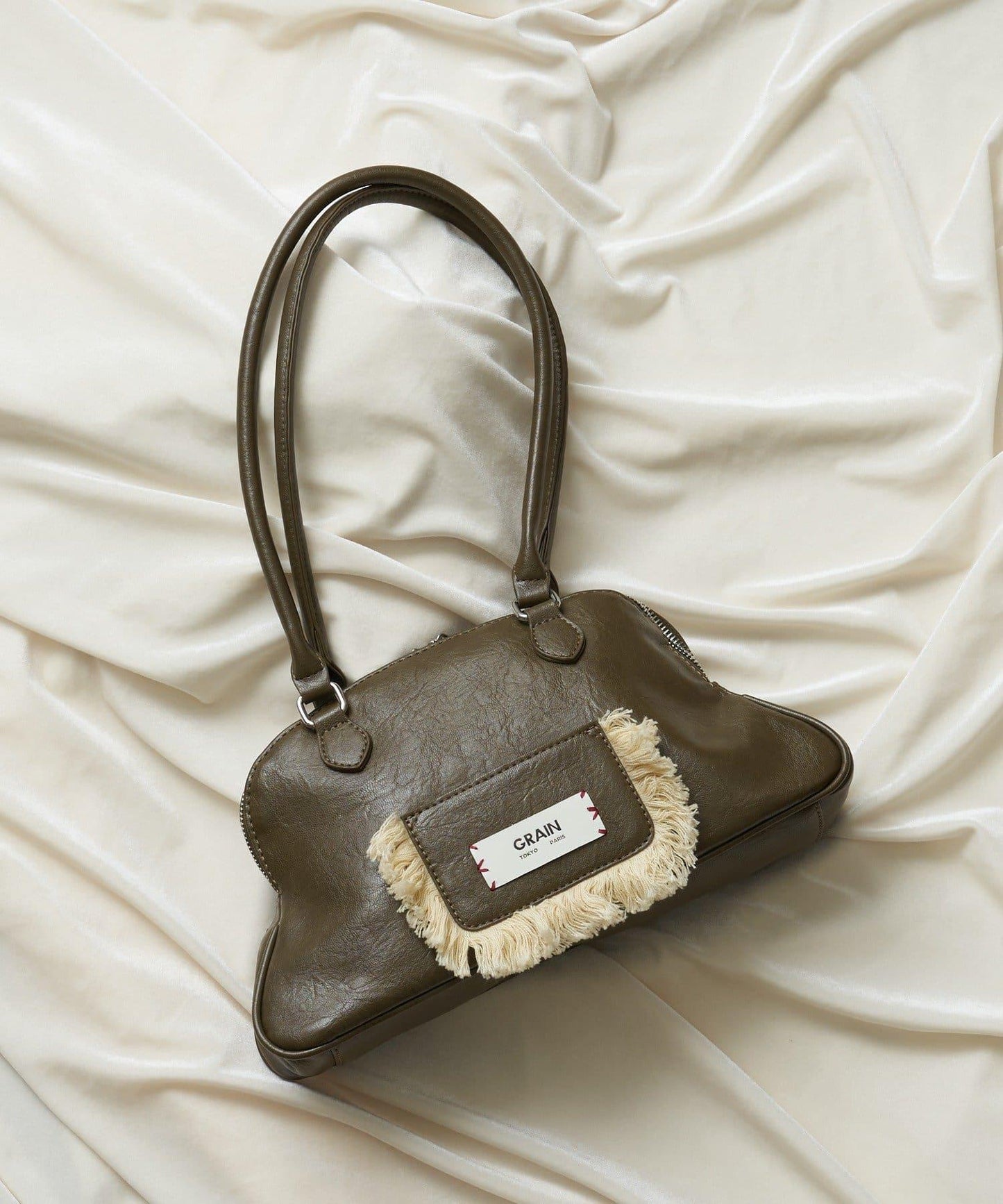 GRAIN/グレイン 流蘇變形手提包
