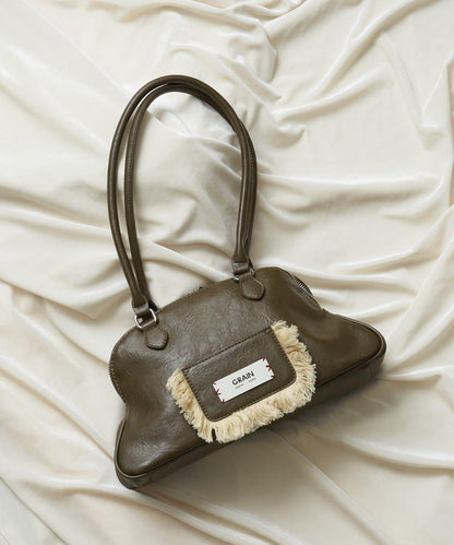 GRAIN/グレイン 流蘇變形手提包