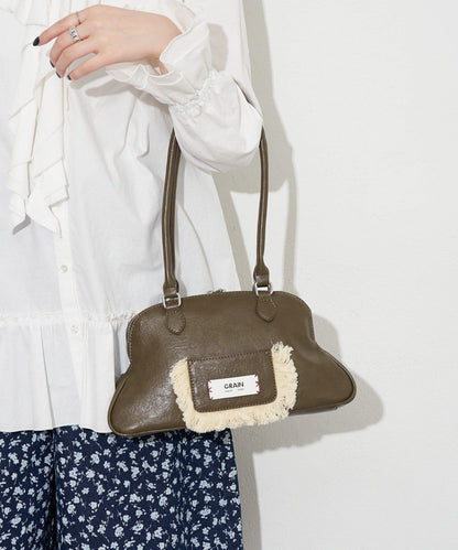 GRAIN/グレイン 流蘇變形手提包