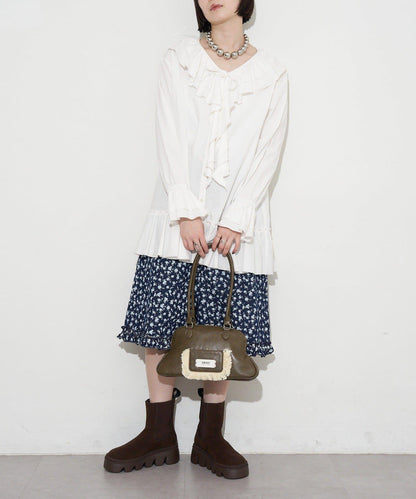 GRAIN/グレイン 流蘇變形手提包