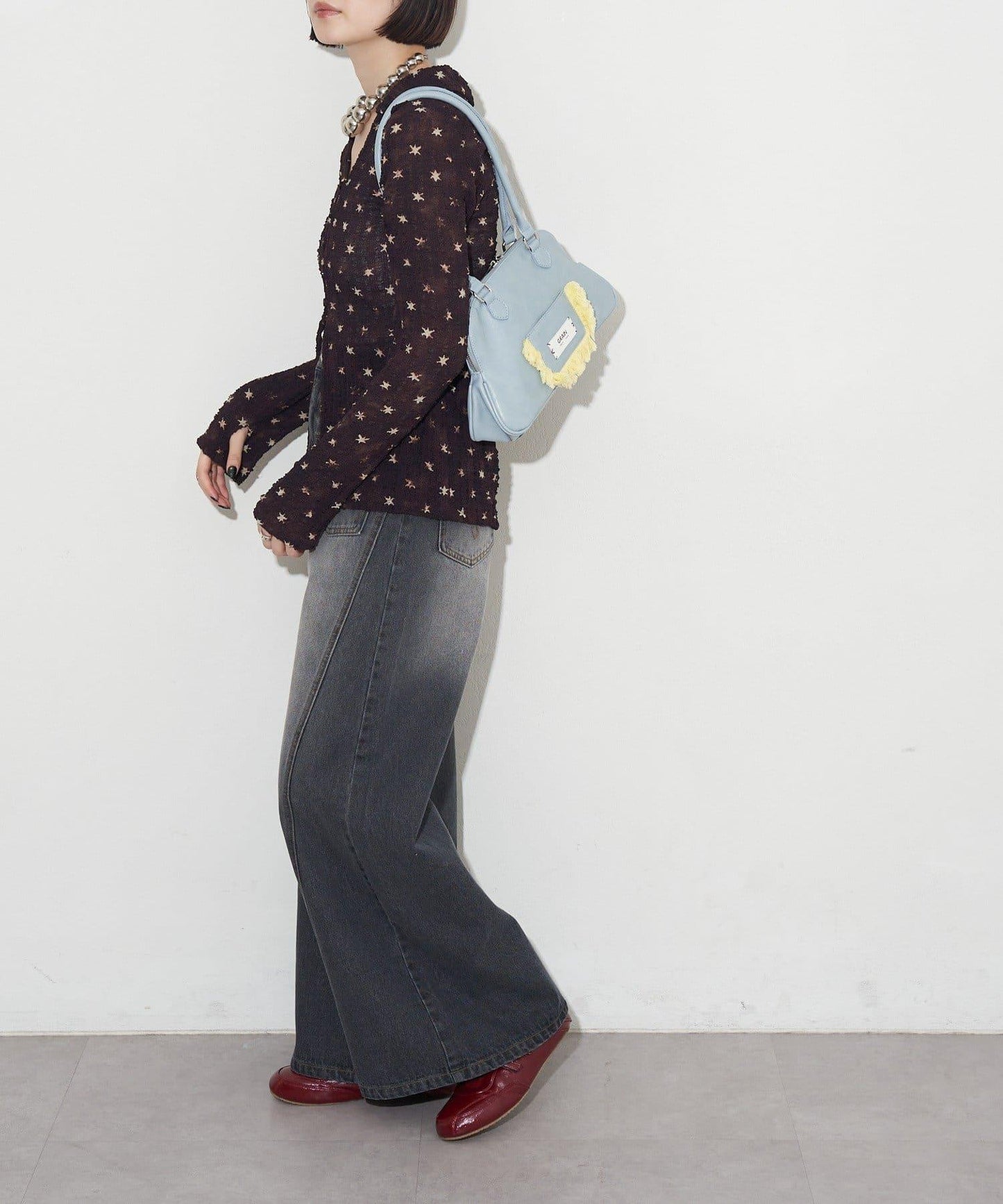 GRAIN/グレイン 流蘇變形手提包