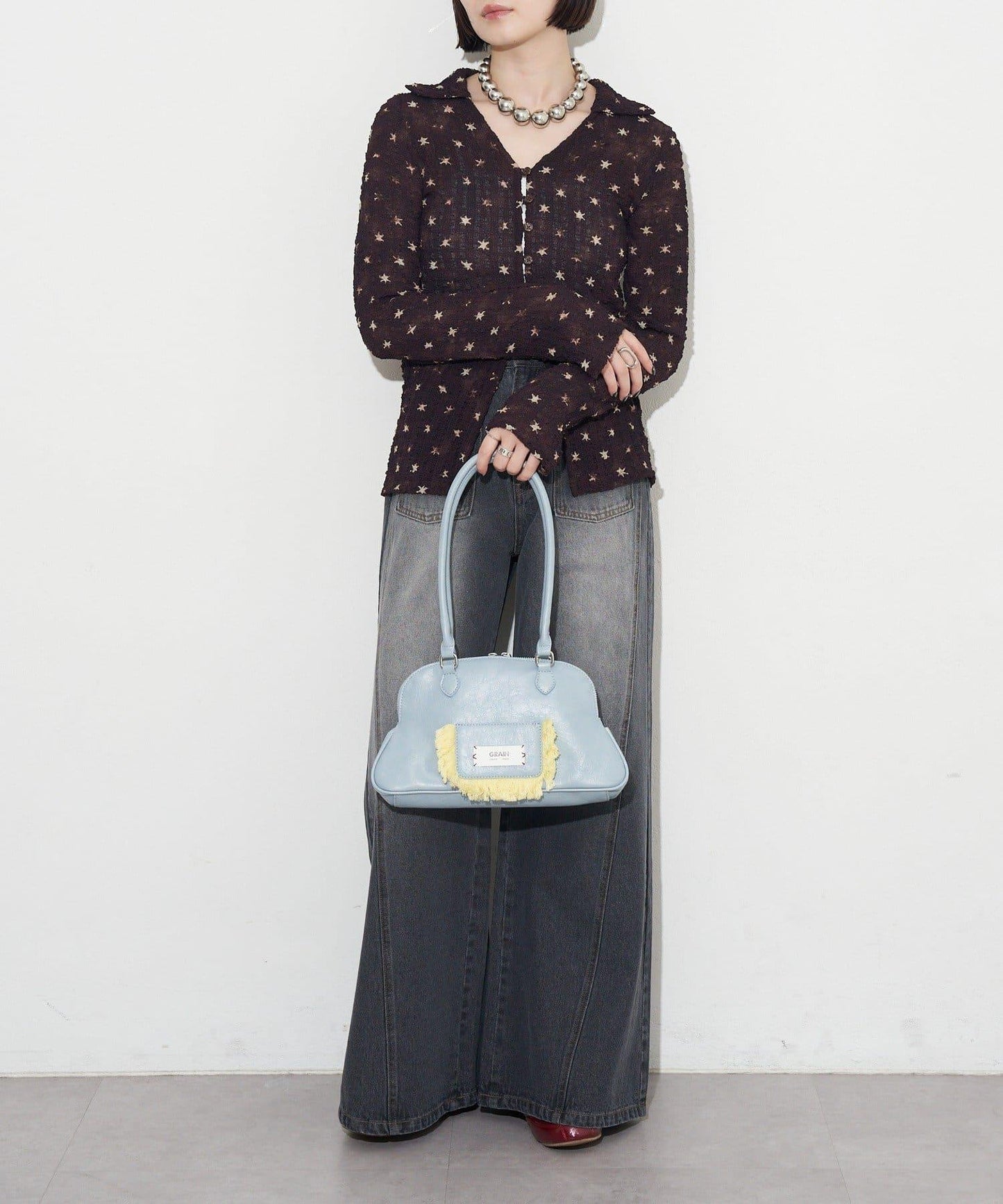 GRAIN/グレイン 流蘇變形手提包