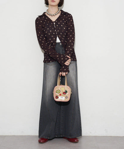 GRAIN/グレイン 2WAY 拼貼徽章方形單肩包