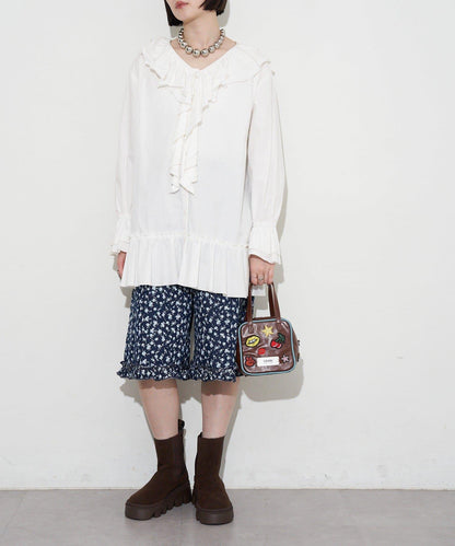 GRAIN/グレイン 2WAY 拼貼徽章方形單肩包