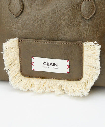 GRAIN/グレイン 流蘇變形手提包