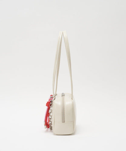 GRAIN/グレイン 配色皮革鏈條波士頓包