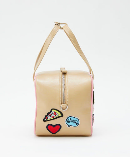 GRAIN/グレイン 2WAY 拼貼徽章方形單肩包