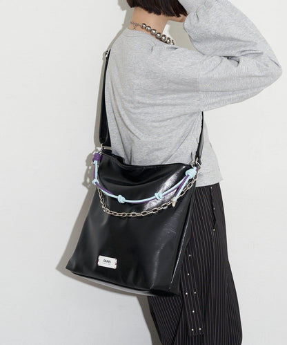 GRAIN 配色皮革鏈條 2WAY 單肩包