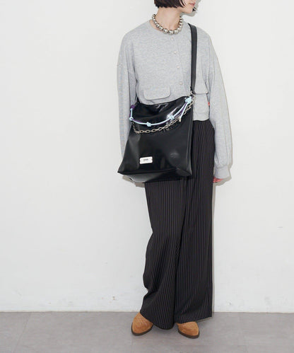 GRAIN 配色皮革鏈條 2WAY 單肩包