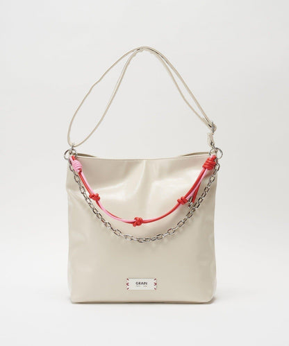 GRAIN 配色皮革鏈條 2WAY 單肩包