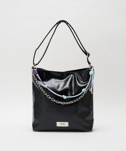 GRAIN 配色皮革鏈條 2WAY 單肩包