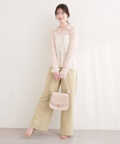 垂墜感寬鬆彈力休閒褲