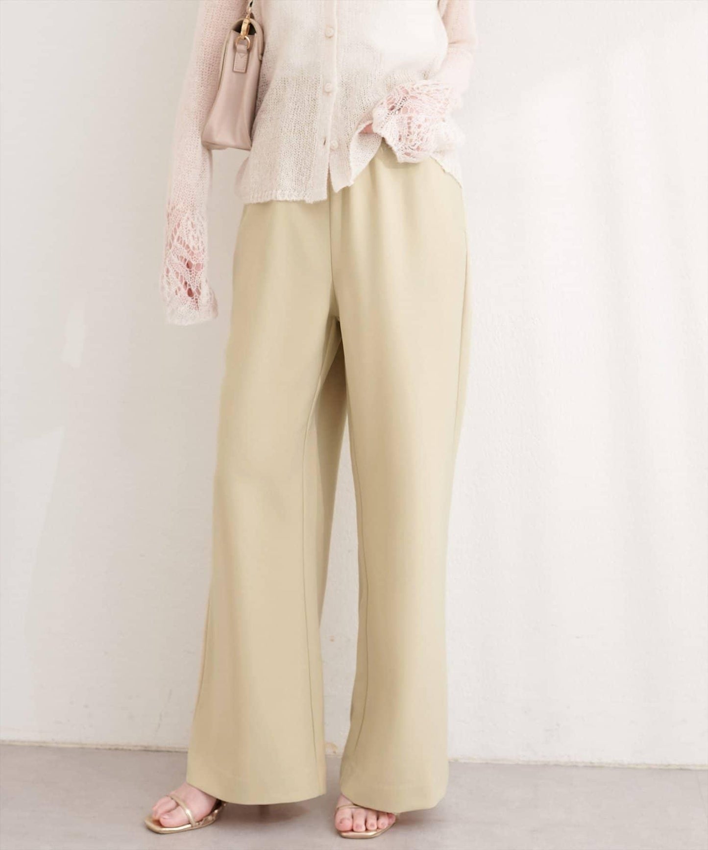 垂墜感寬鬆彈力休閒褲