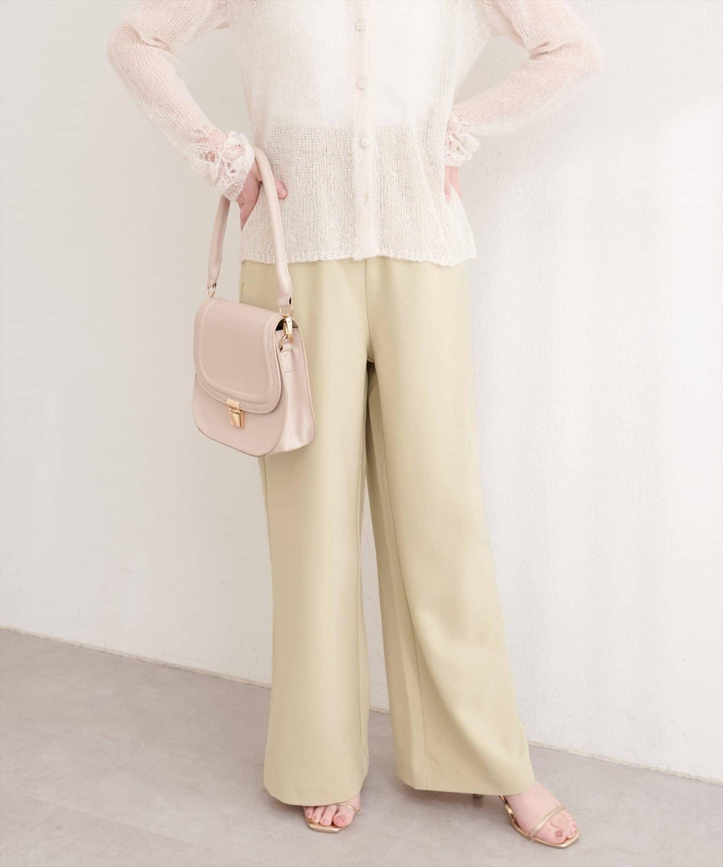 垂墜感寬鬆彈力休閒褲