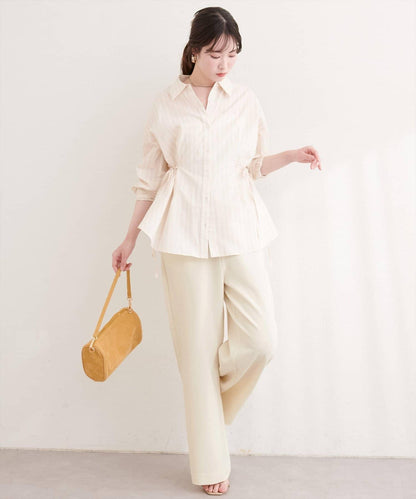 垂墜感寬鬆彈力休閒褲