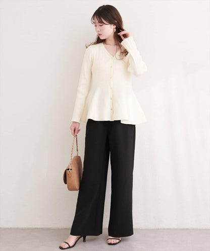 垂墜感寬鬆彈力休閒褲