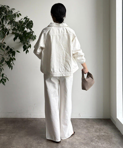 帶腰帶寬鬆牛仔褲