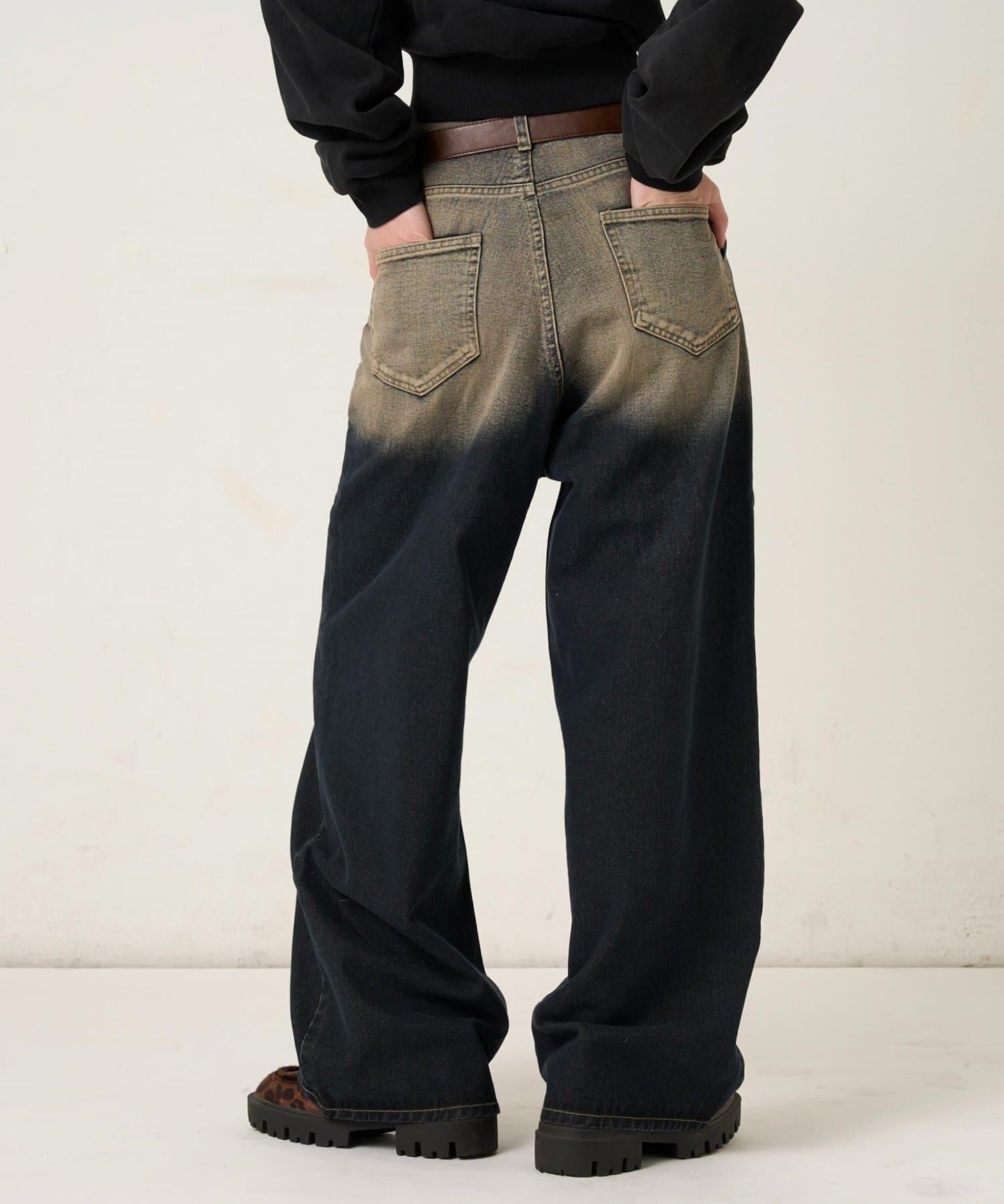 EYELET SLAPOKE BLAST DENIM 牛仔褲
