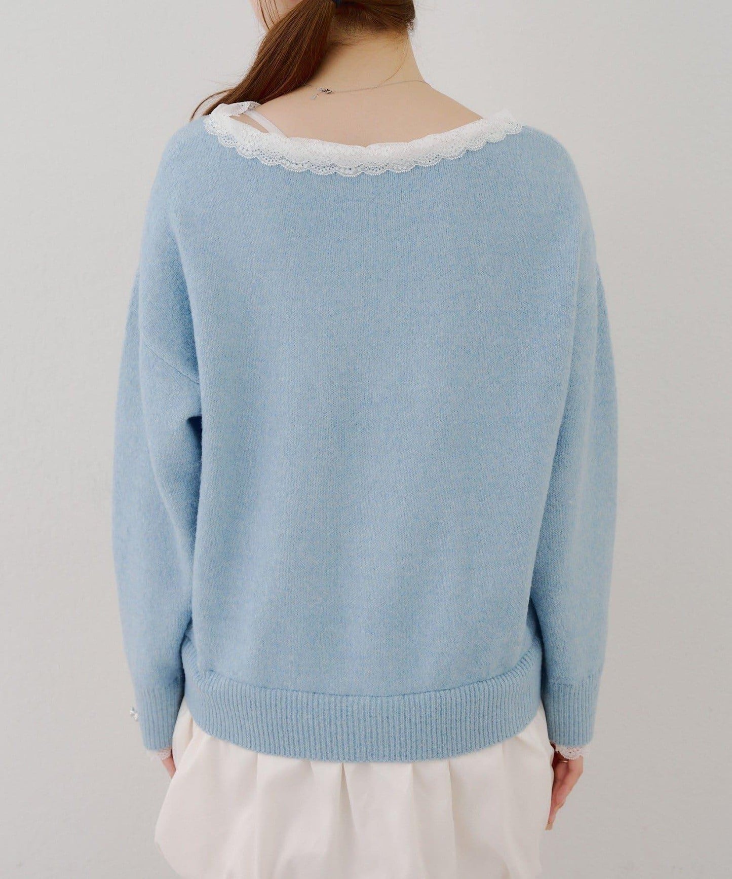 RMAF 泡泡廓形 蕾絲下襬 迷你連衣裙