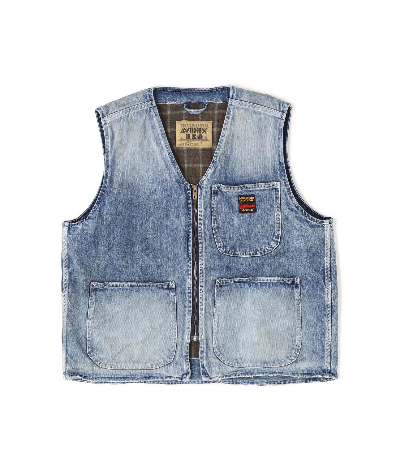 《AVIREX|MOANDMO CLOTHING》 DENIM WORK VEST