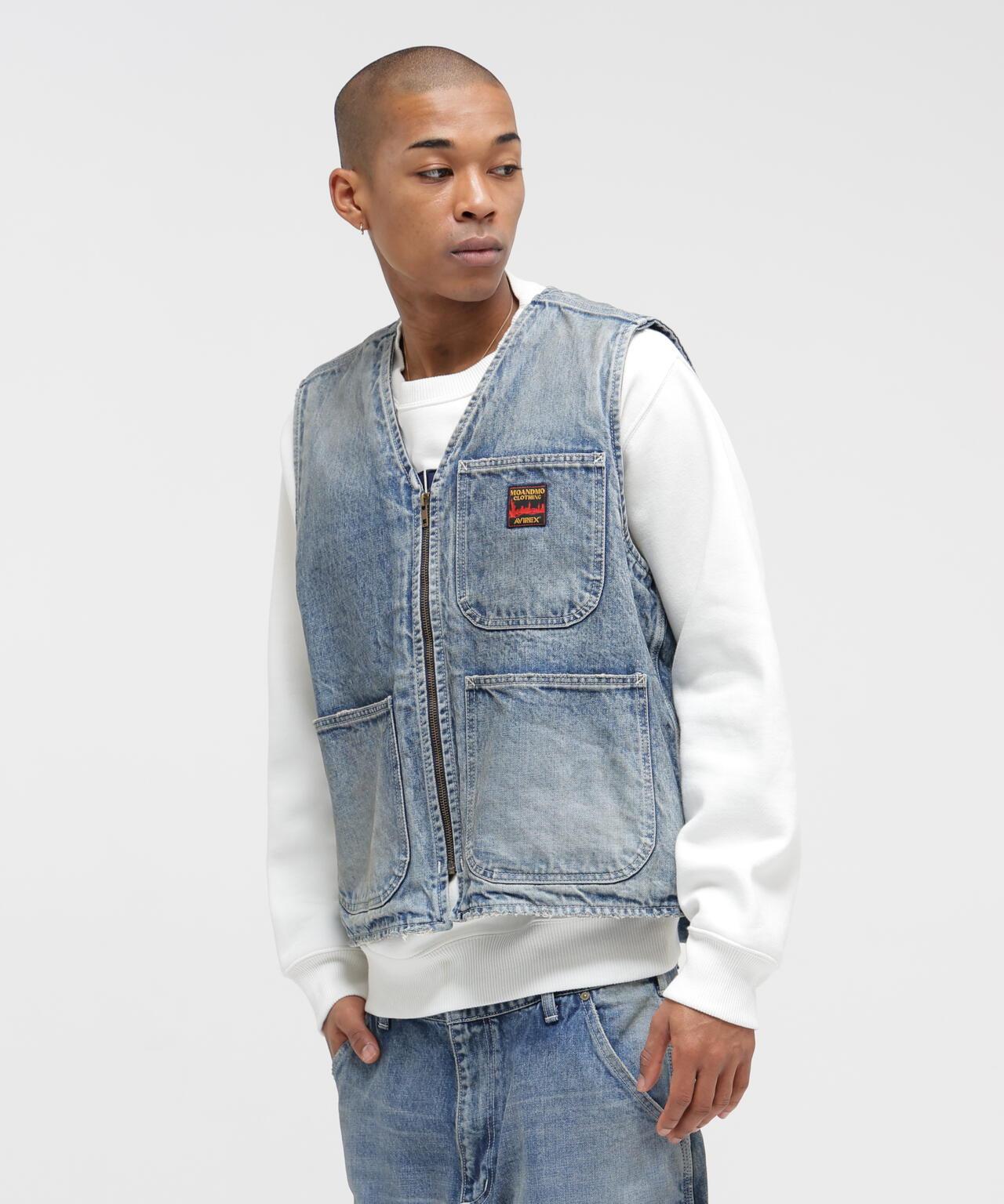 《AVIREX|MOANDMO CLOTHING》 DENIM WORK VEST