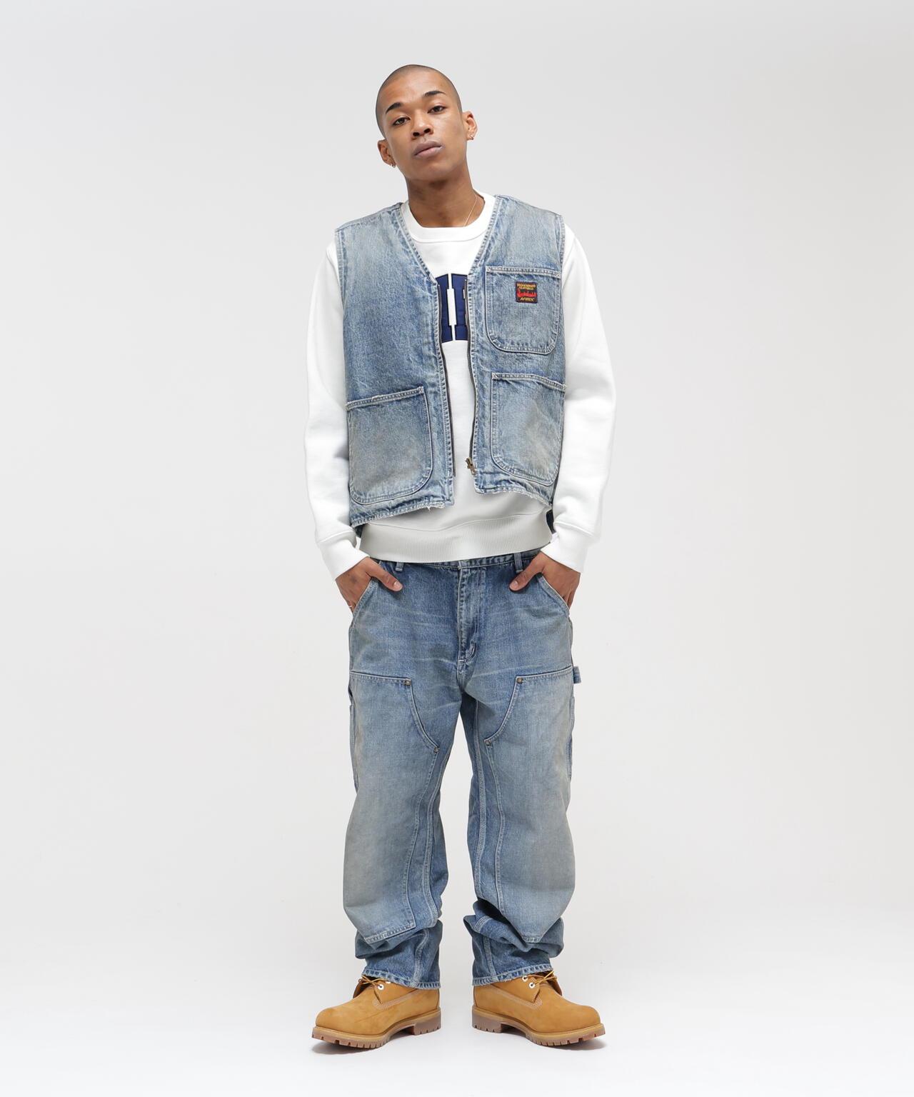 《AVIREX|MOANDMO CLOTHING》 DENIM WORK VEST