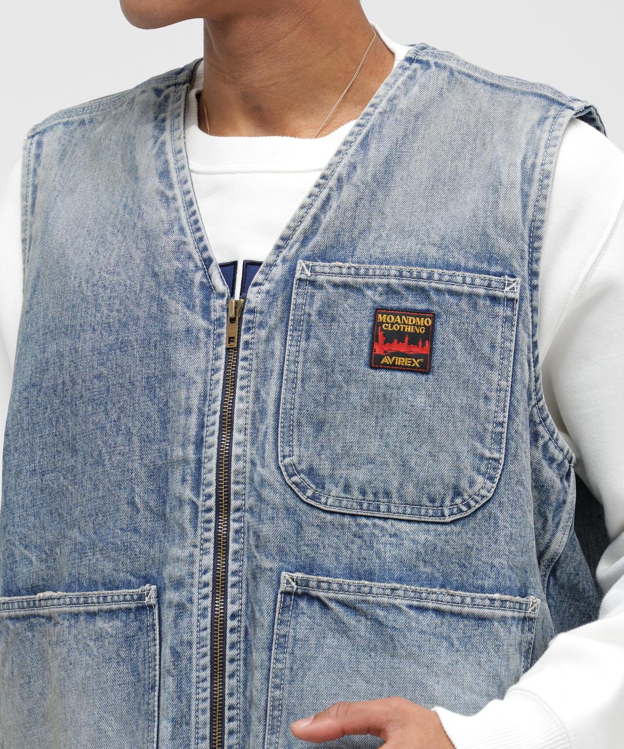 《AVIREX|MOANDMO CLOTHING》 DENIM WORK VEST