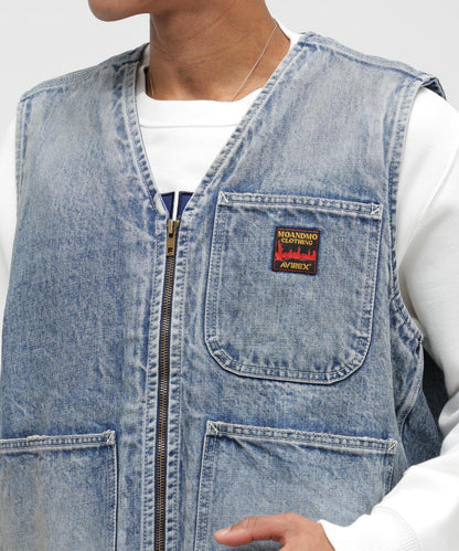 《AVIREX|MOANDMO CLOTHING》 DENIM WORK VEST