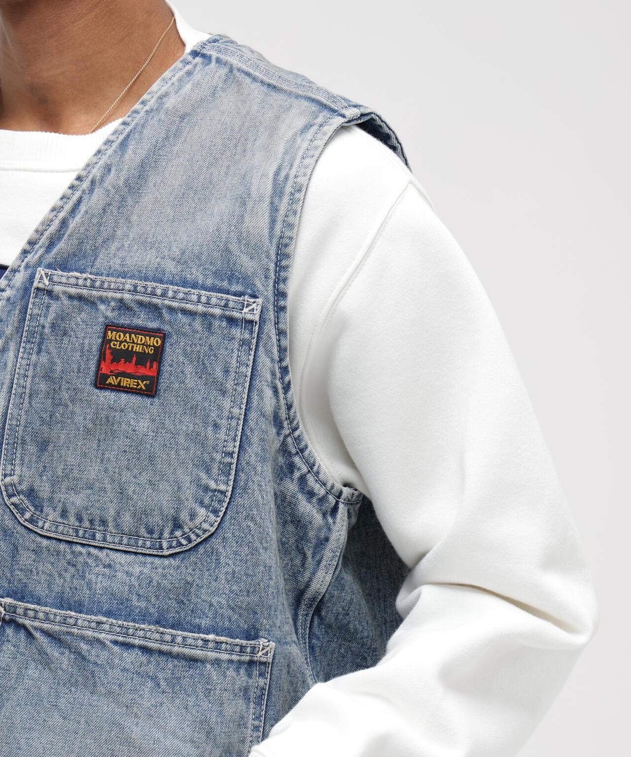 《AVIREX|MOANDMO CLOTHING》 DENIM WORK VEST