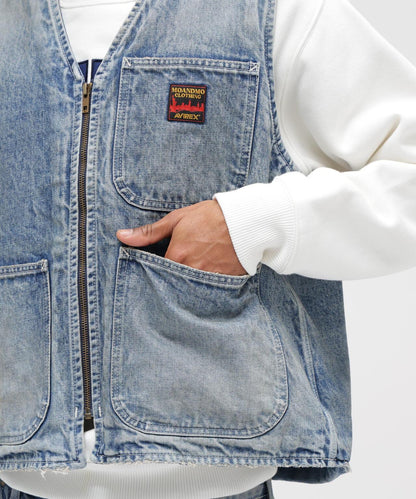 《AVIREX|MOANDMO CLOTHING》 DENIM WORK VEST
