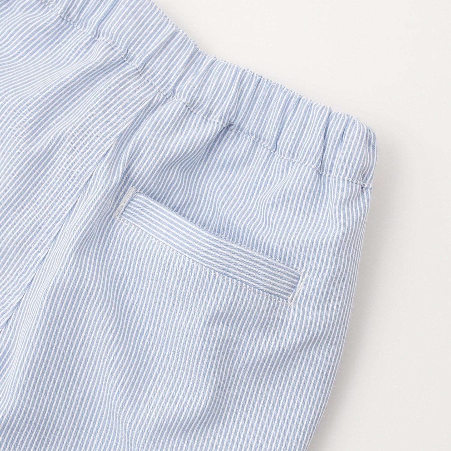 條紋 腰部褶皺 休閒褲