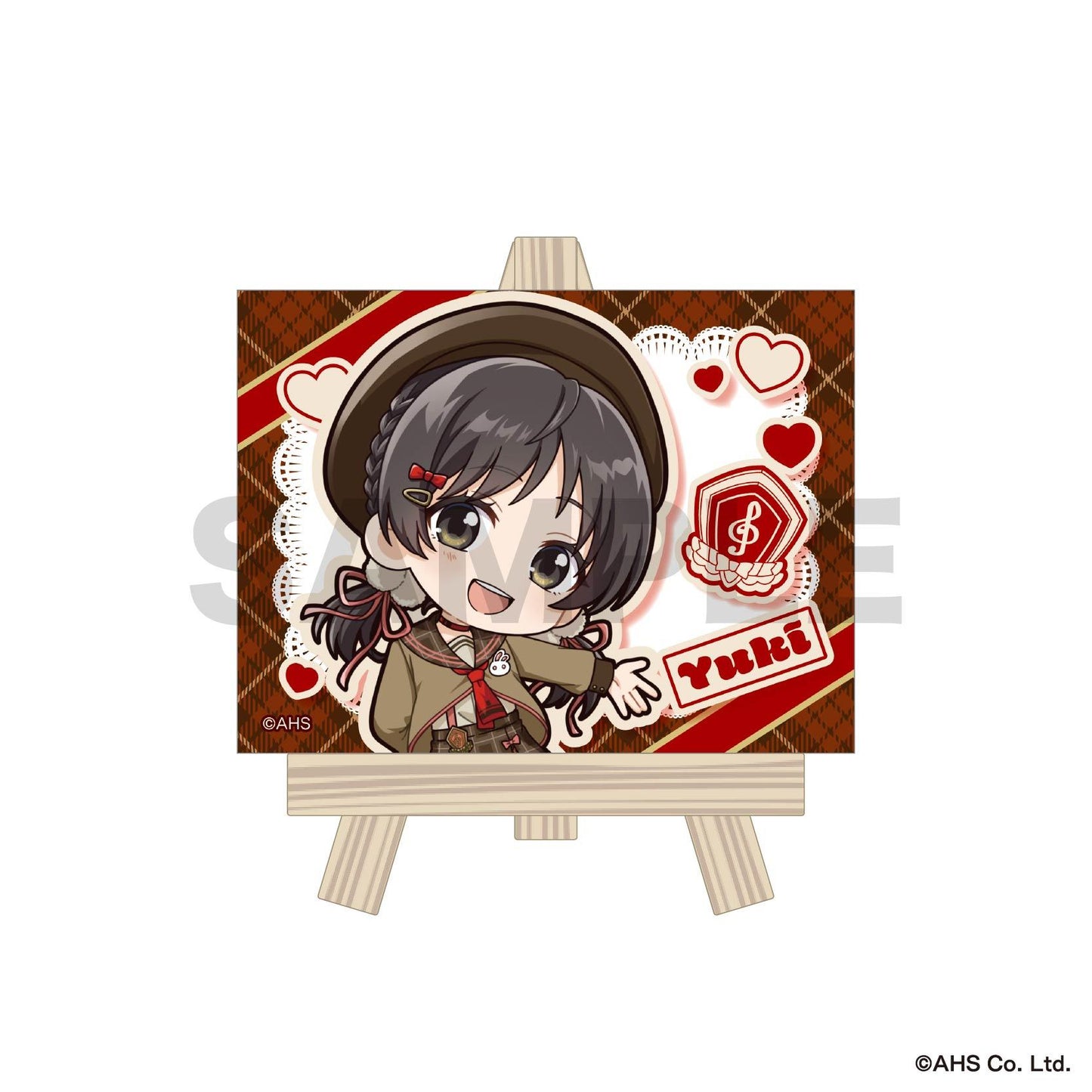 歌愛ユキ・氷山キヨテル 迷你帆布畫 歌愛ユキミニキャラver.