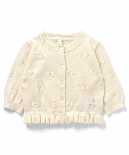 櫻桃圖案針織開衫