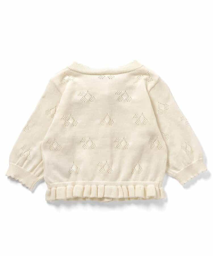 櫻桃圖案針織開衫