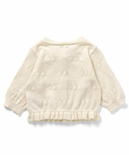 櫻桃圖案針織開衫