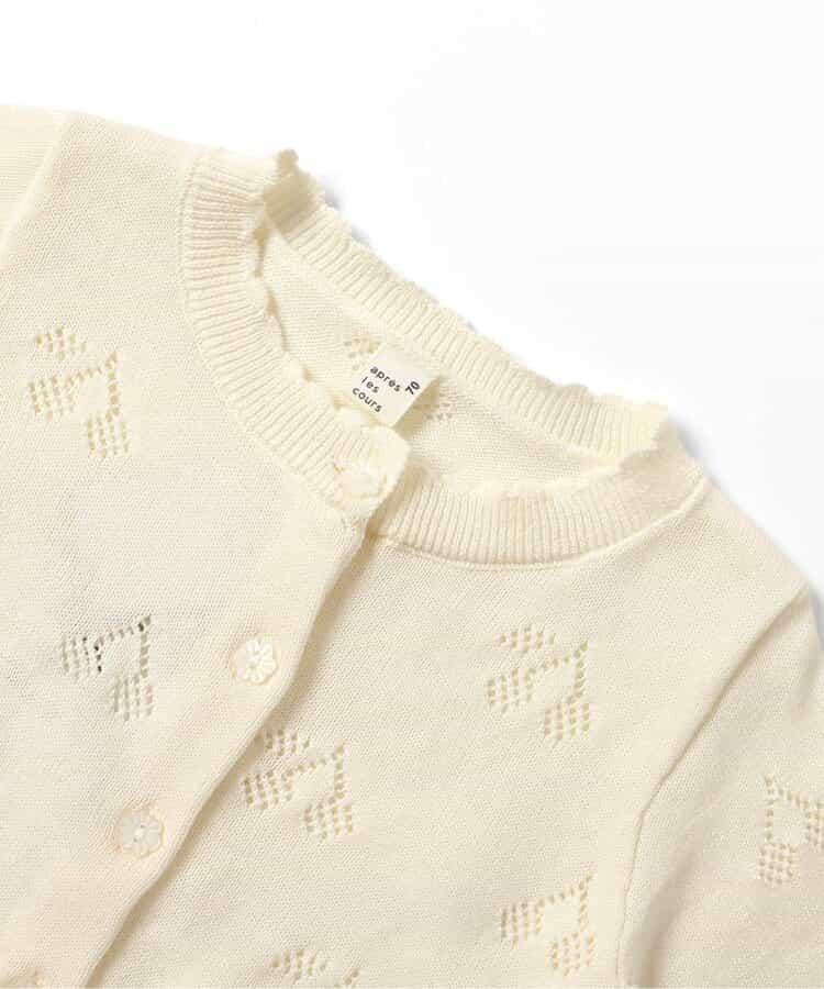 櫻桃圖案針織開衫