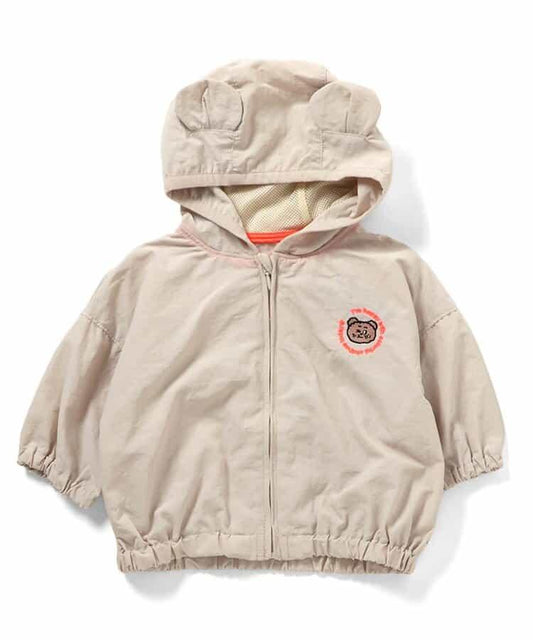 Bpop UV防曬防潑水 帶耳朵設計 連帽外套