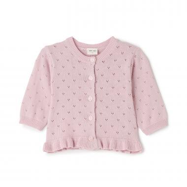 UV 針拔紋針織開衫