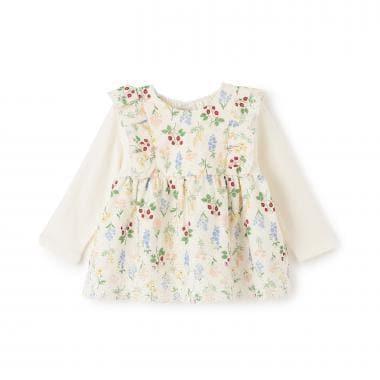 Link 肩部荷葉邊 長袖 中長款上衣