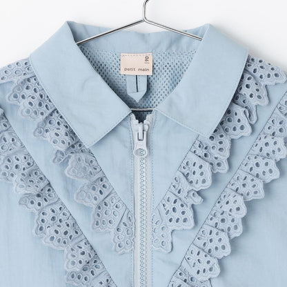 蕾絲荷葉邊短外套