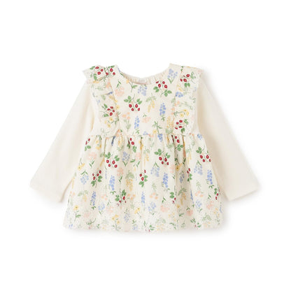 Link 肩部荷葉邊 長袖 中長款上衣