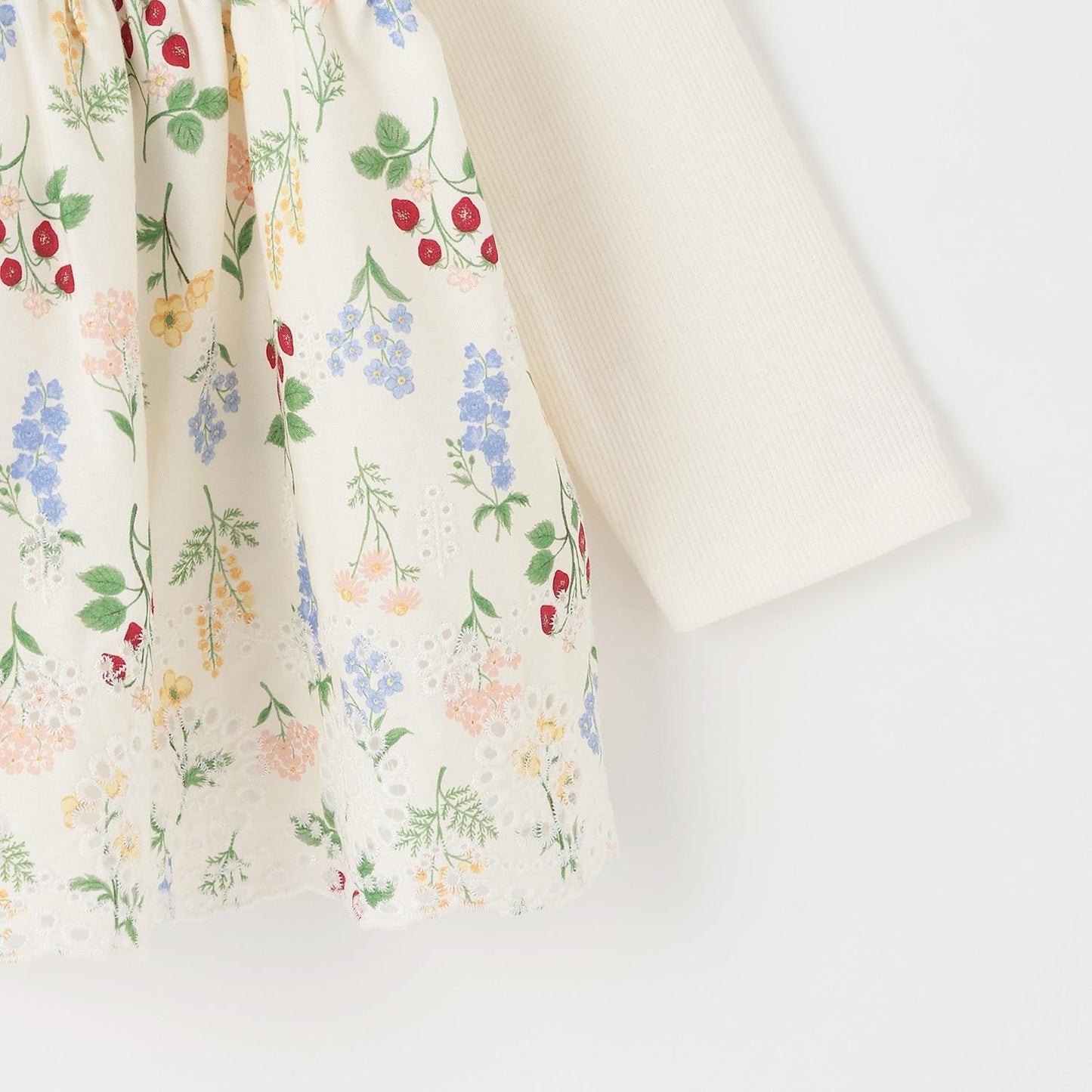 Link 肩部荷葉邊 長袖 中長款上衣