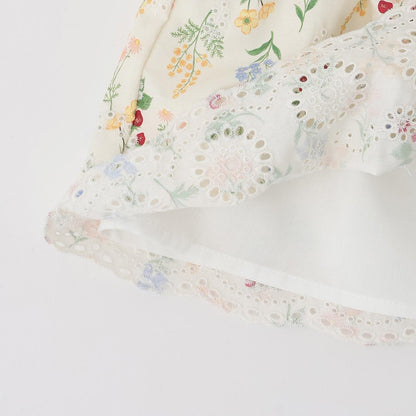 Link 肩部荷葉邊 長袖 中長款上衣