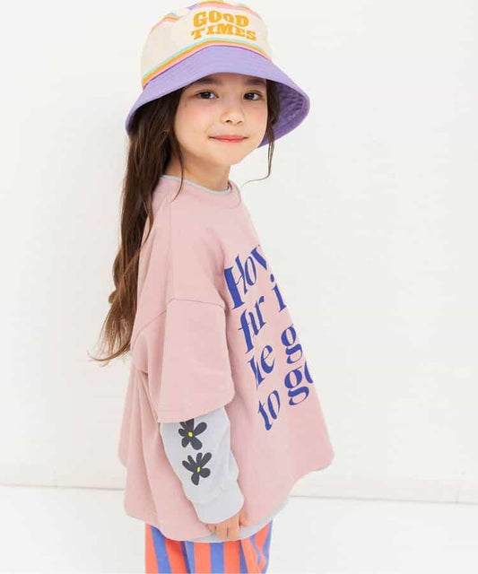 兩件套層次拼接T恤