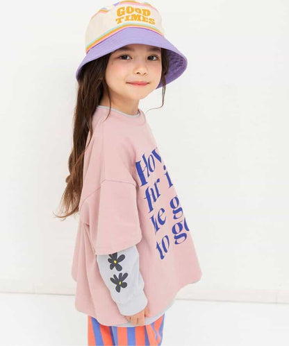 兩件套層次拼接T恤