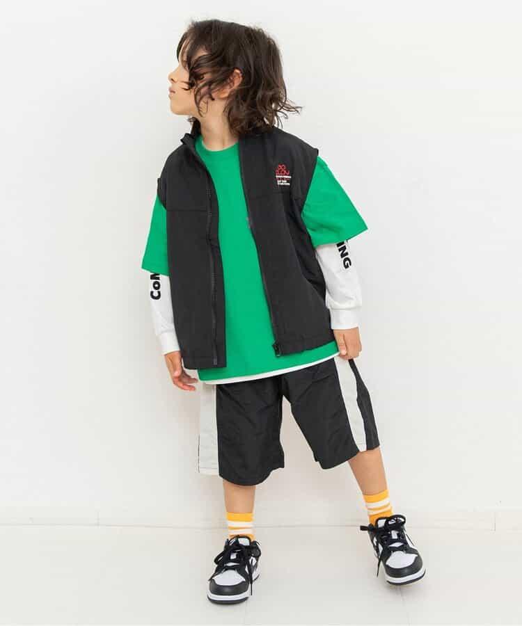 兩件套層次拼接T恤