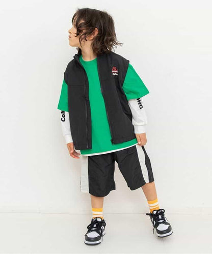 兩件套層次拼接T恤