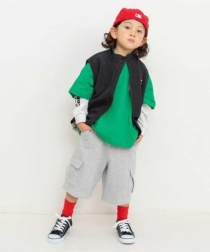 兩件套層次拼接T恤