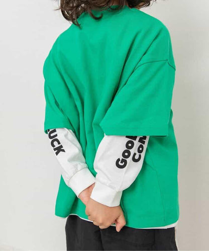 兩件套層次拼接T恤