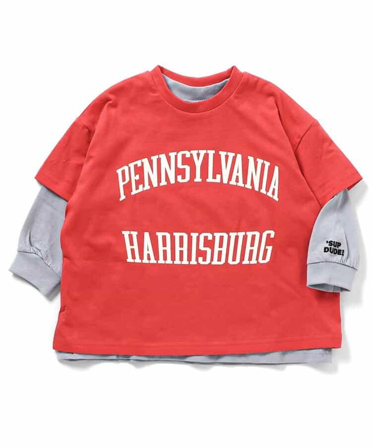 兩件套層次拼接T恤